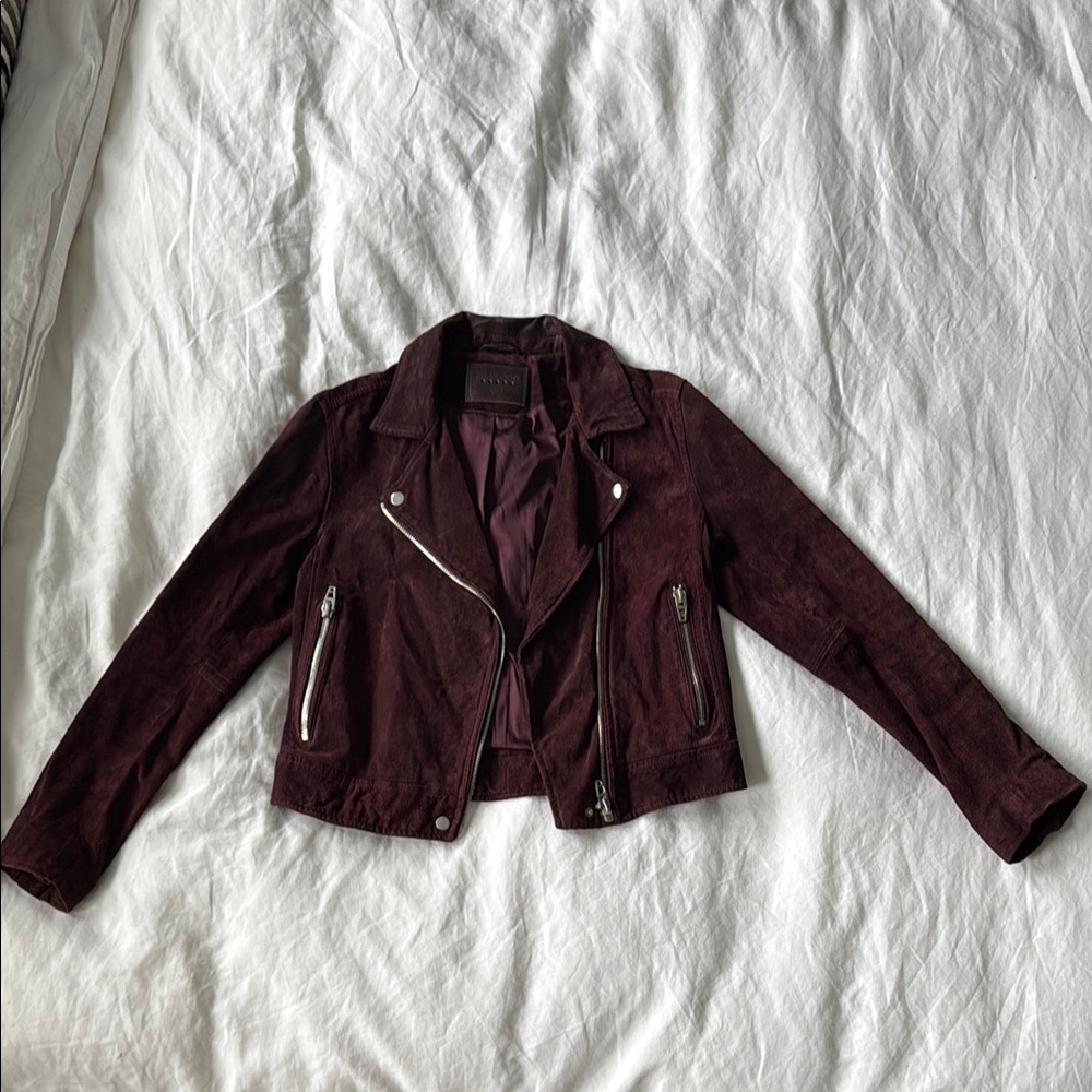 Suede Burgundy Jacket